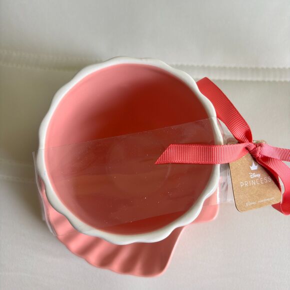 RAE DUNN Artisan Collection Double Sided Ariel UNDER THE SEA 14 oz. Cup & Saucer - Picture 4 of 5